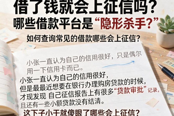 借了钱就会上征信吗？哪些借款平台是“隐形杀手”？如何查询常见的借款哪些会上征信？