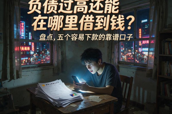 负债过高还能在哪里借到钱？盘点五个容易下款的靠谱口子