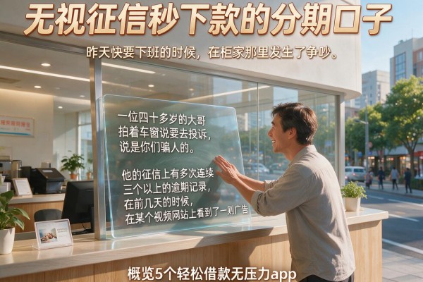 无视征信秒下款的分期口子，概览5个轻松借款无压力app
