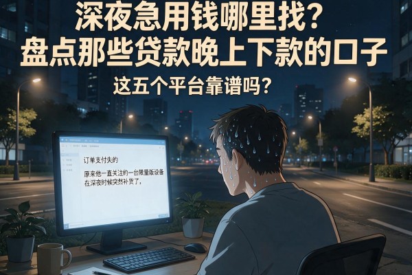 深夜急用钱哪里找？盘点那些贷款晚上下款的口子，这五个平台靠谱吗？
