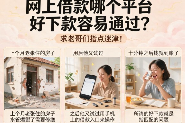 网上借款哪个平台好下款容易通过？求老哥们指点迷津！