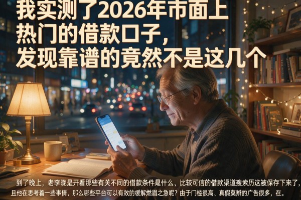 我实测了2026年市面上热门的借款口子，发现靠谱的竟然不是这几个