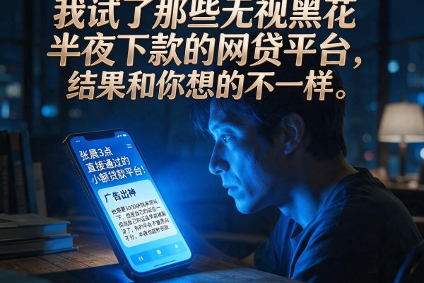 我试了那些无视黑花半夜下款的网贷平台,结果和你想的不一样