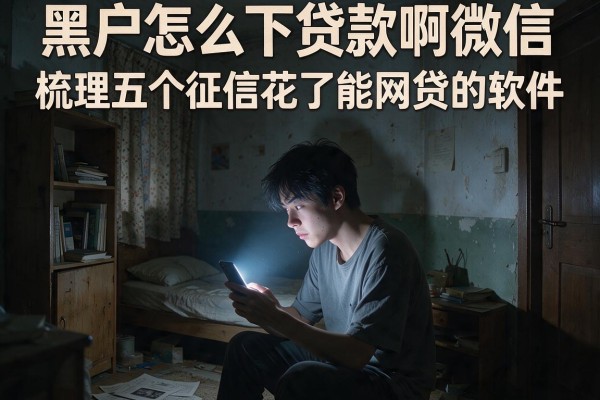 黑户怎么下贷款啊微信,梳理五个征信花了能网贷的软件