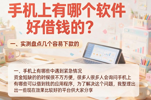 手机上有哪个软件好借钱的？实测盘点几个容易下款的