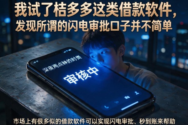 我试了桔多多这类借款软件，发现所谓的闪电审批口子并不简单