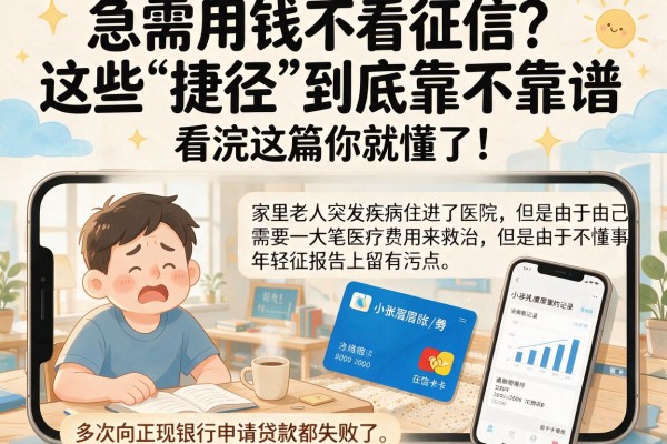 急需用钱不看征信？这些“捷径”到底靠不靠谱，看完这篇你就懂了！