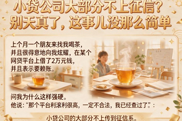 小贷公司大部分不上征信？别天真了，这事儿没那么简单