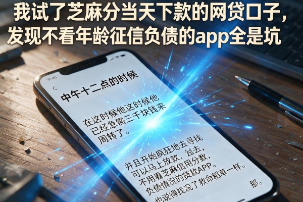 我试了芝麻分当天下款的网贷口子，发现不看年龄征信负债的app全是坑