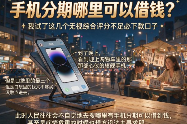 手机分期哪里可以借钱？我试了这几个无视综合评分不足必下款口子