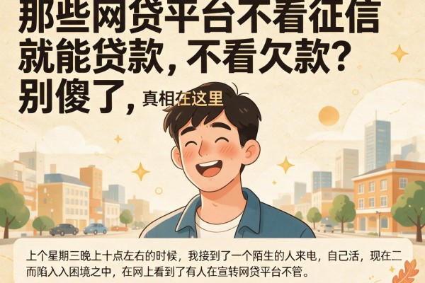 那些网贷平台不看征信就能贷款不看欠款？别傻了，真相在这里