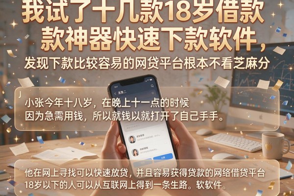 我试了十几款18岁借款神器快速下款软件，发现下款比较容易的网贷平台根本不看芝麻分