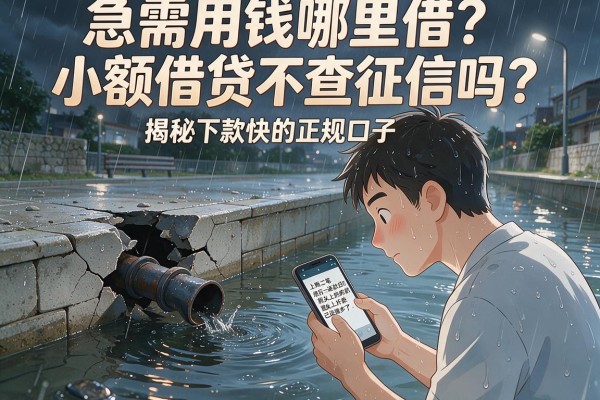 急需用钱哪里借？小额借贷不查征信吗？揭秘下款快的正规口子