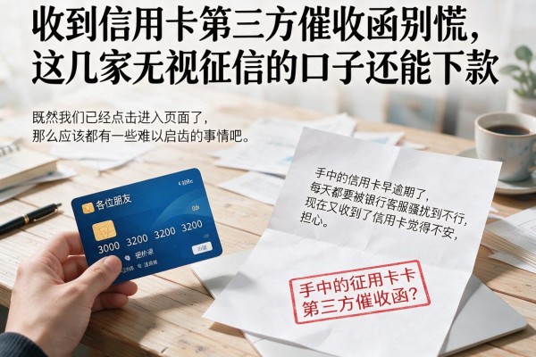 收到信用卡第三方催收函别慌，这几家无视征信的口子还能下款