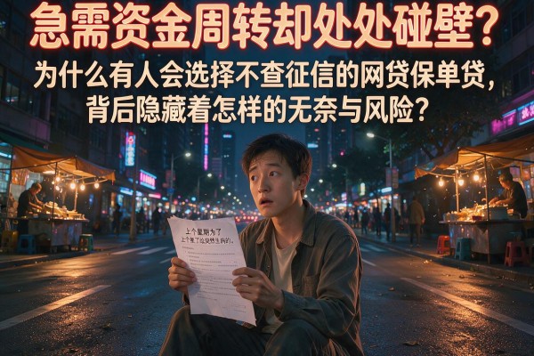 急需资金周转却处处碰壁?为什么有人会选择不查征信的网贷保单贷,背后隐藏着怎样的无奈与风险?