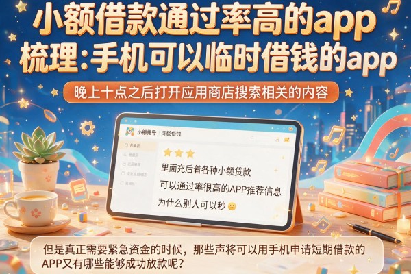 小额借款通过率高的app，梳理五个手机可以临时借钱的app