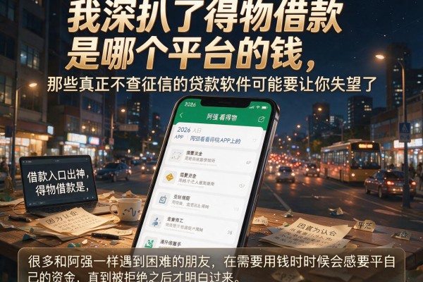 我深扒了得物借款是哪个平台的钱，那些真正不查征信的贷款软件可能要让你失望了