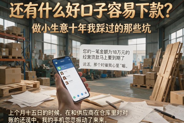 还有什么好口子容易下款？做小生意十年我踩过的那些坑