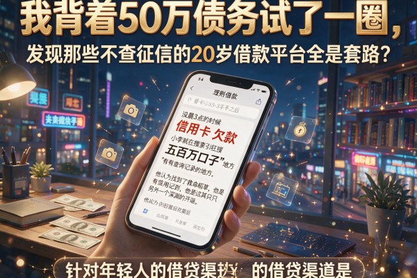 我背着50万债务试了一圈，发现那些不查征信的20岁借款平台全是套路