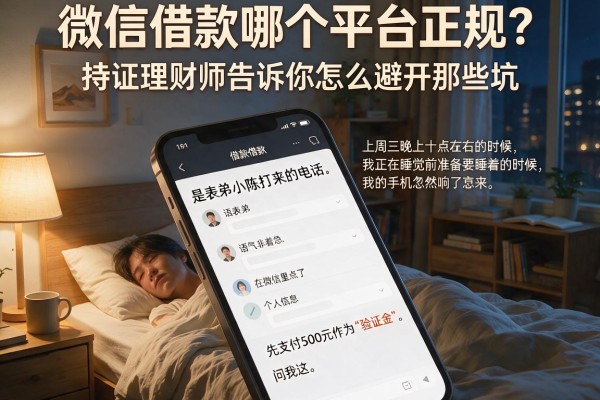 微信借款哪个平台正规？持证理财师告诉你怎么避开那些坑