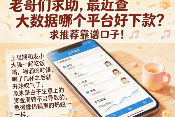 老哥们求助，最近查大数据哪个平台好下款？求推荐靠谱口子！