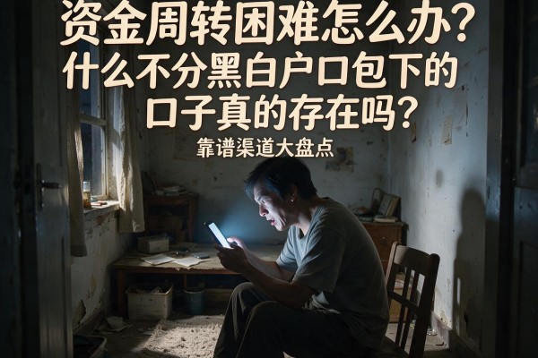 资金周转困难怎么办？什么不分黑白户口包下的口子真的存在吗？靠谱渠道大盘点