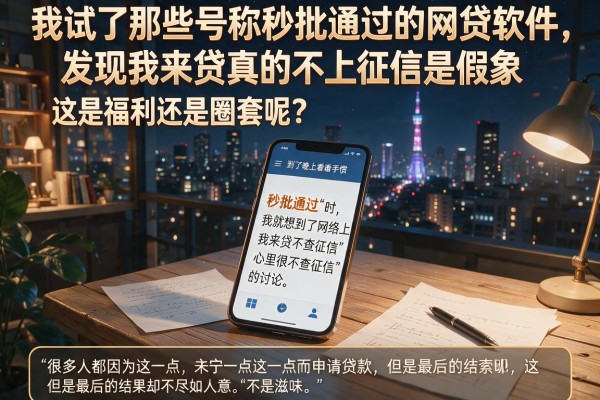 我试了那些号称秒批通过的网贷软件，发现我来贷真的不上征信是假象