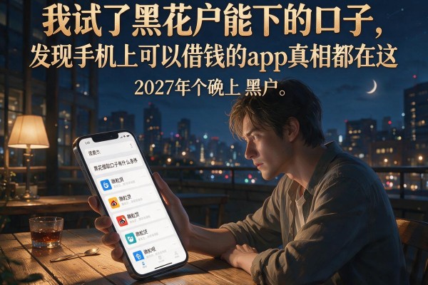 我试了黑花户能下的口子，发现手机上可以借钱的app真相都在这