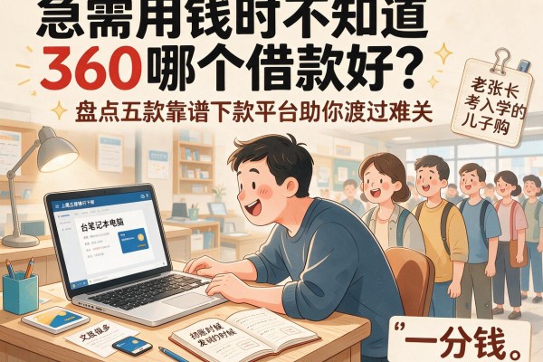 急需用钱时不知道360哪个借款好？盘点五款靠谱下款平台助你渡过难关