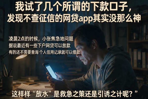 我试了几个所谓的下款口子，发现不查征信的网贷app其实没那么神