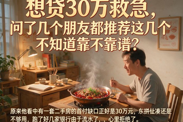 想贷30万救急，问了几个朋友都推荐这几个，不知道靠不靠谱？