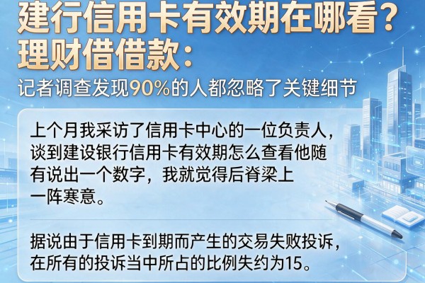 建行信用卡有效期在哪看？记者调查发现90%的人都忽略了关键细节