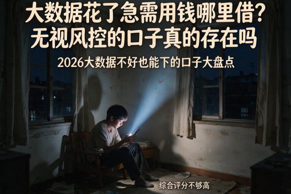 大数据花了急需用钱哪里借？无视风控的口子真的存在吗，2026大数据不好也能下的口子大盘点