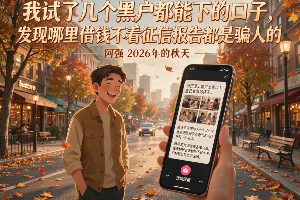 我试了几个黑户都能下的口子，发现哪里借钱不看征信报告都是骗人的