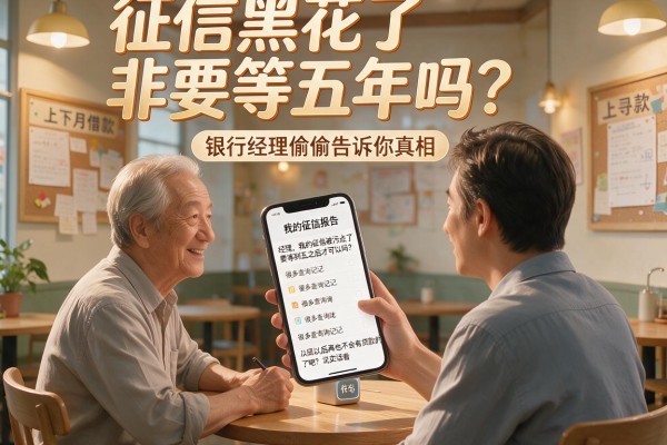 征信黑花了非要等五年吗？银行经理偷偷告诉你真相