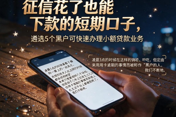 征信花了也能下款的短期口子,遴选5个黑户可快速办理小额贷款业务的app