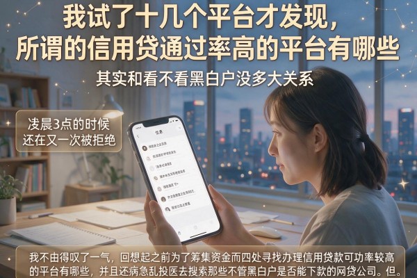 我试了十几个平台才发现，所谓的信用贷通过率高的平台有哪些，其实和看不看黑白户没多大关系
