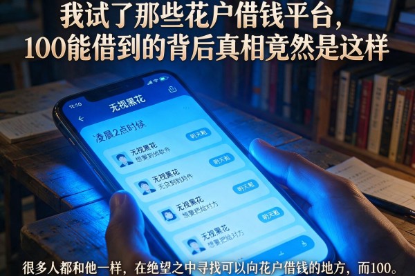 我试了那些花户借钱平台，100能借到的背后真相竟然是这样