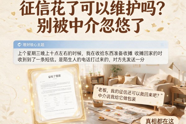 征信花了可以维护吗?别被中介忽悠了,真相都在这