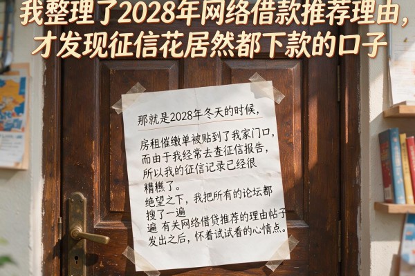 我整理了2028年网络借款推荐理由，才发现征信花居然都下款的口子