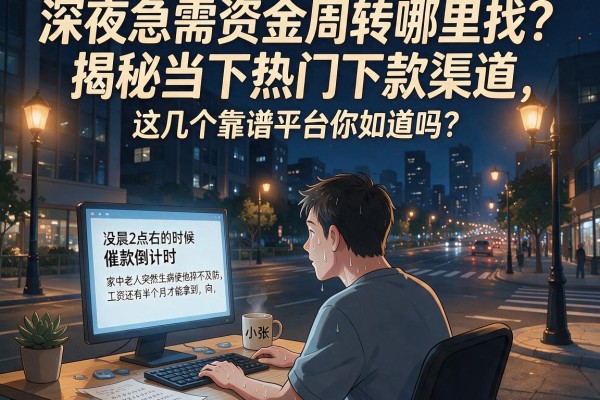 深夜急需资金周转哪里找？揭秘当下热门下款渠道，这几个靠谱平台你知道吗？