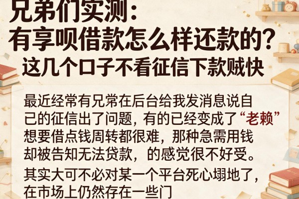 兄弟们实测：有享呗借款怎么样还款的？这几个口子不看征信下款贼快