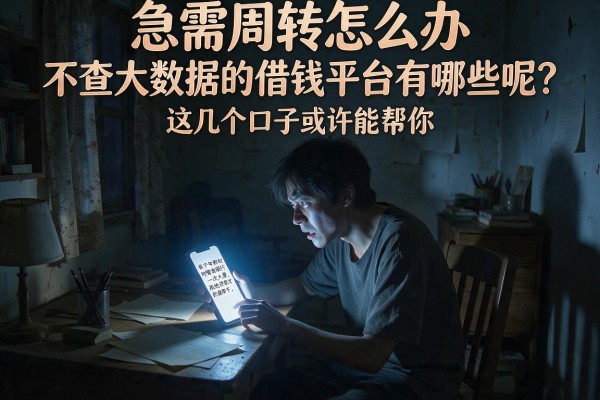 急需周转怎么办？不查大数据的借钱平台有哪些呢？这几个口子或许能帮你