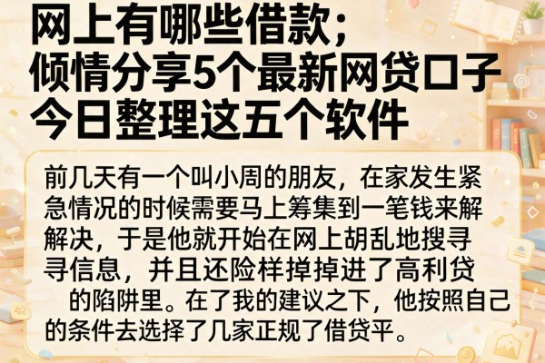 网上有哪些借款，倾情分享5个最新网贷口子今日整理这五个软件