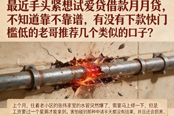 最近手头紧想试爱贷借款月月贷，不知道靠不靠谱，有没有下款快门槛低的老哥推荐几个类似的口子？