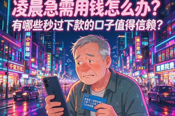 凌晨急需用钱怎么办？有哪些秒过下款的口子值得信赖？