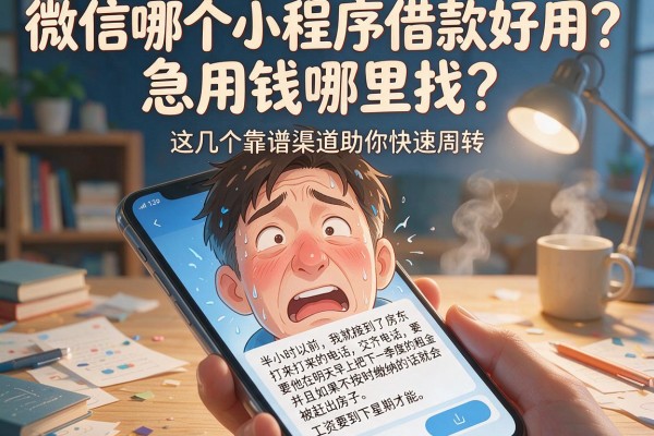 微信哪个小程序借款好用？急用钱哪里找？这几个靠谱渠道助你快速周转