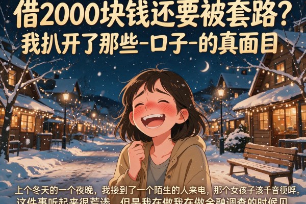 借2000块钱还要被套路？我扒开了那些-口子-的真面目