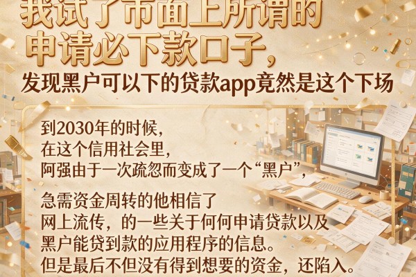 我试了市面上所谓的申请必下款口子，发现黑户可以下的贷款app竟然是这个下场