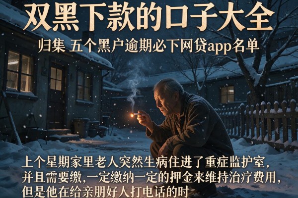 双黑下款的口子大全，归集五个黑户逾期必下网贷app名单